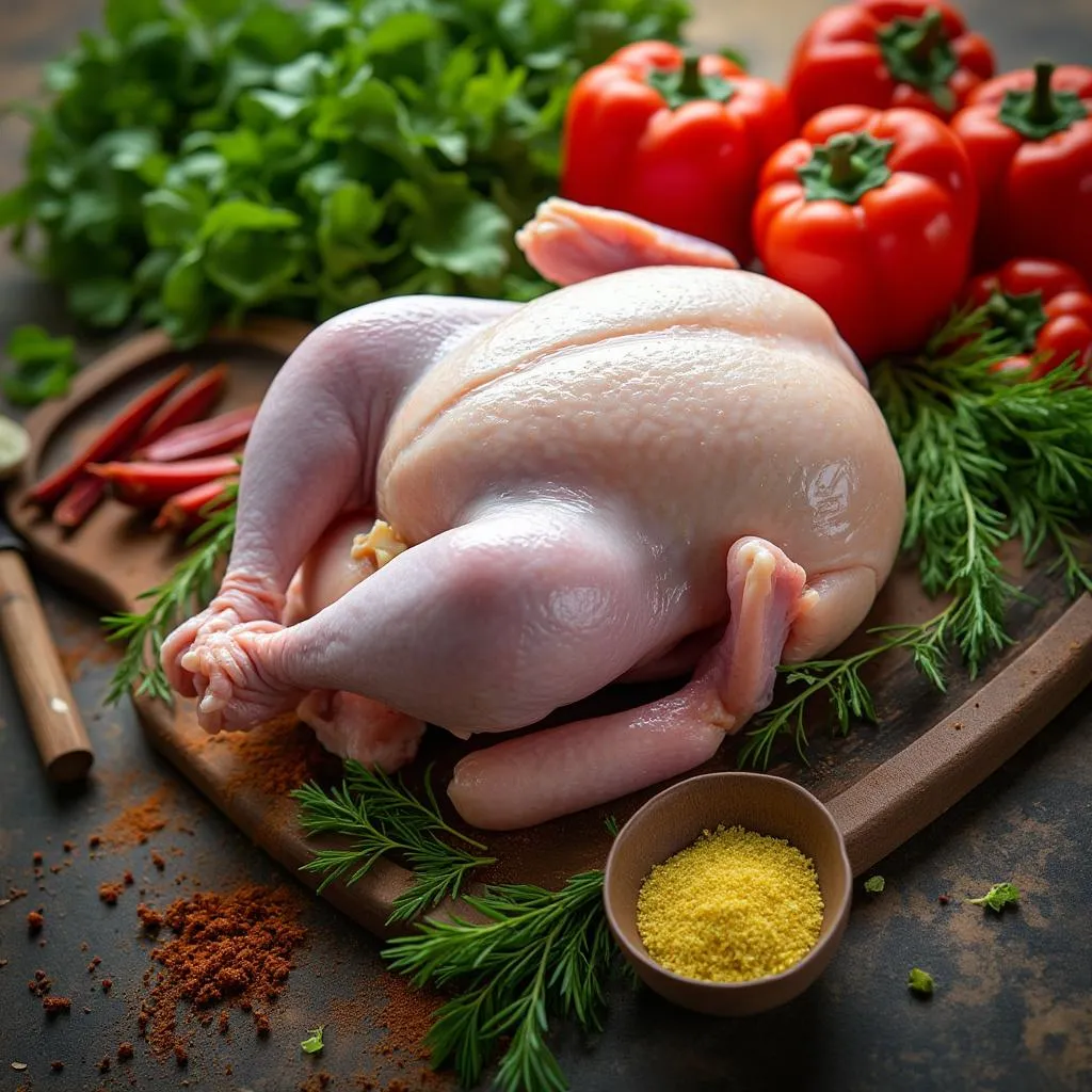 Ingredientes frescos y pollo de alta calidad